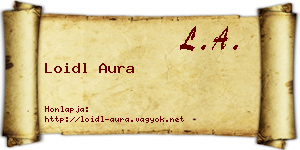Loidl Aura névjegykártya